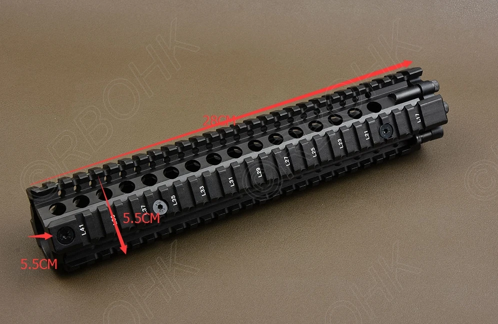 Тактическая четырехсторонняя направляющая Пикатинни Ar 15 11 дюймов система