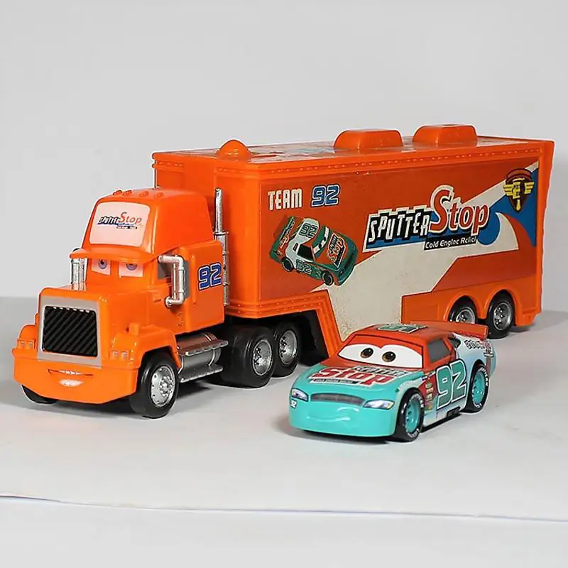 055 07 2pcs set 2 шт./компл. disney «Тачки» Lightning McQueen Джексон Storm Ramirez Мак дядя грузовик игрушечный автомобиль Фигурки игрушки для детей, авто, подарок - Цвет: 055 07 2pcs set
