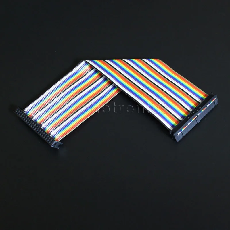 Оптовая продажа 100 шт./лот 20 см 40 контактов Raspberry Pi Модель A +/B +/Pi 2/Pi 3 плоский