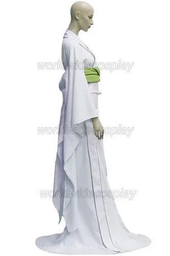 Костюм для косплея Bleach Rukia Kuchiki's Zanpakuto Sode no Shirayuki Бесплатная доставка на Хэллоуин