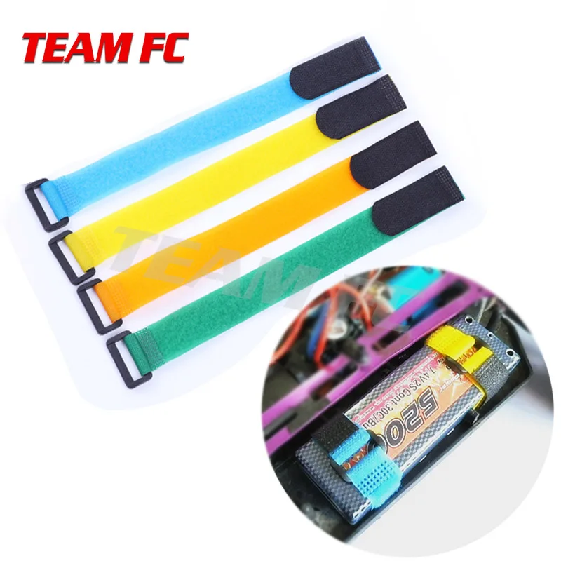 

6pcs 20MM x 20CM Magic sticker Lipo Battery Nylon Strap RC model car anti-buckle tape Reusable Belt of fixed battery S167