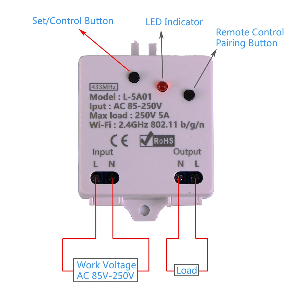2 4G IoT контроллер беспроводной WIFI управление релейный модуль 5A AC 85 V-250 V Поддержка