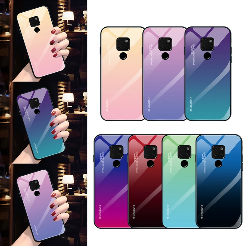 Жесткие чехлы для Huawei Mate 20 lite закаленное стекло чехол Honor 8X P20 10 Lite Pro Nova 3 3i 3E 2i P Smate