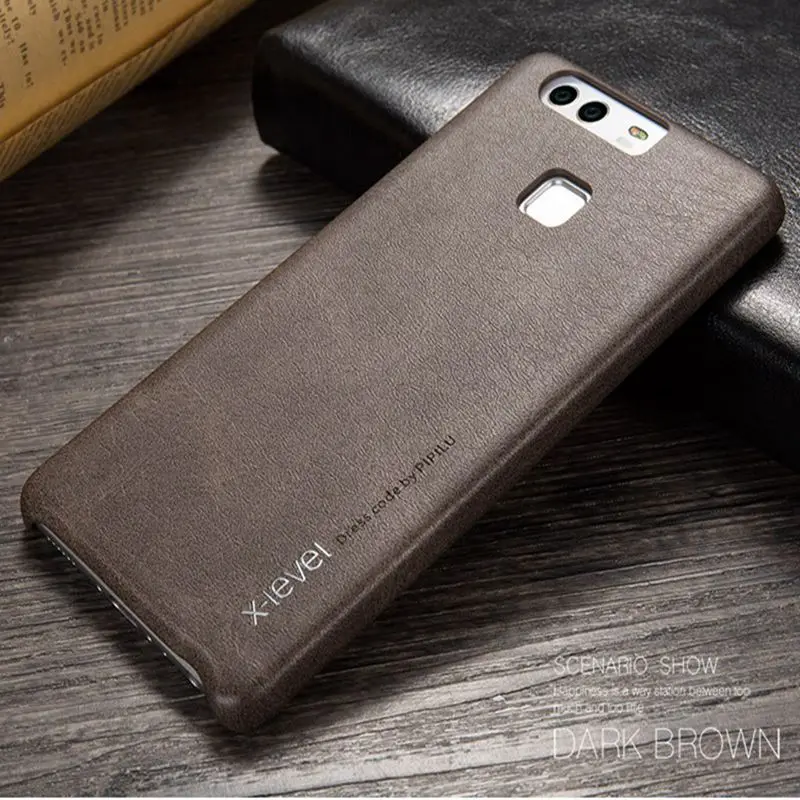 Роскошный кожаный чехол X Level для телефона Huawei P9 Жесткий Чехол Honor 8 Lite V9 9 P10 Plus Mate Pro