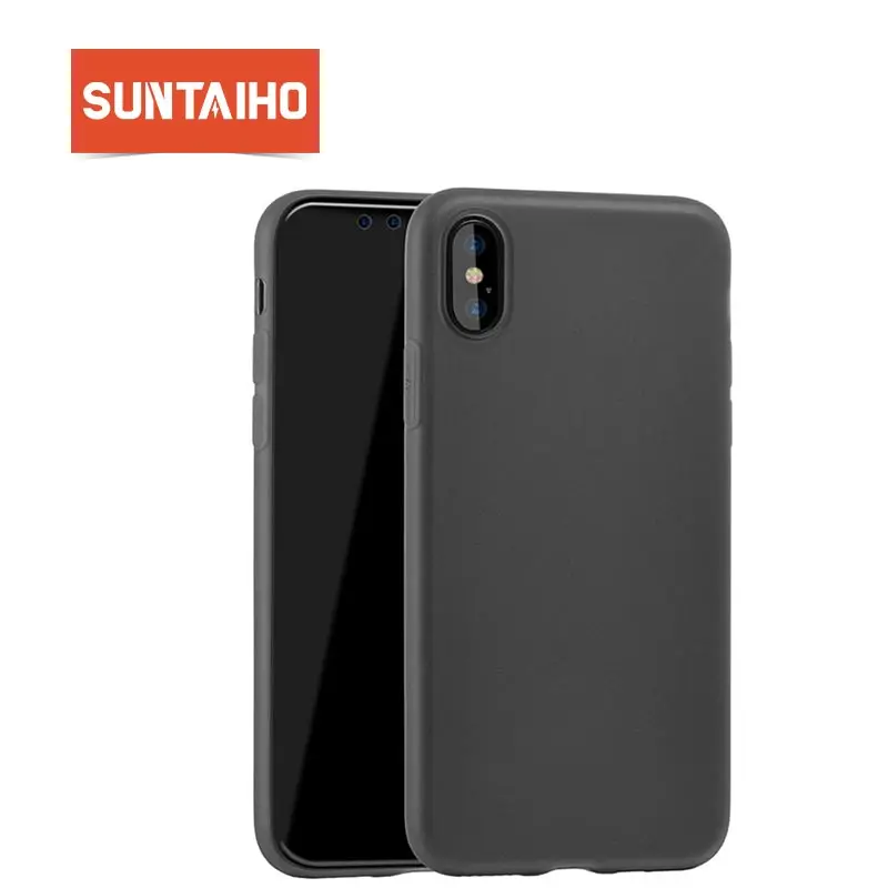 Suntaiho матовый чехол для телефона iphone X 8 Plus задняя крышка ультра тонкий TPU 7 6s |