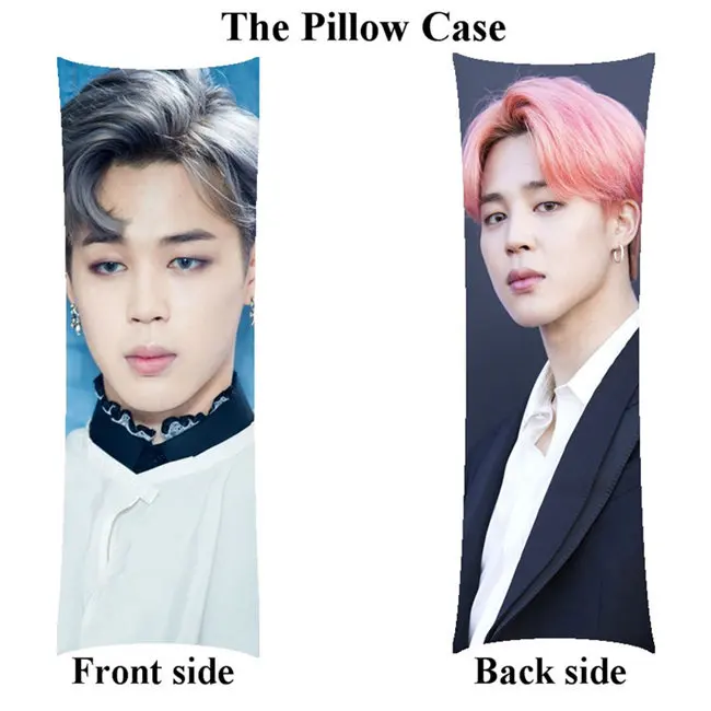 pillowcase Kpop в Корейском стиле бойфренд Цзиминь мультипликационным мотивом Ким тэ Хен V девушка тела подушку Чехол на заказ - Цвет: pillowcase