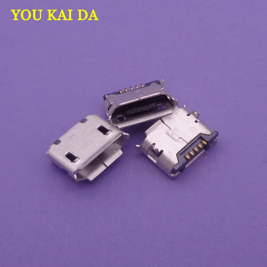 25 шт./лот Микро Мини usb коннектор для женского микро разъем зарядки типа B 5