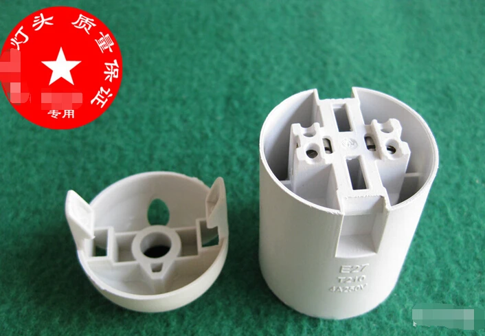 

50pcs White Display E27 lamp bases 250v 4a