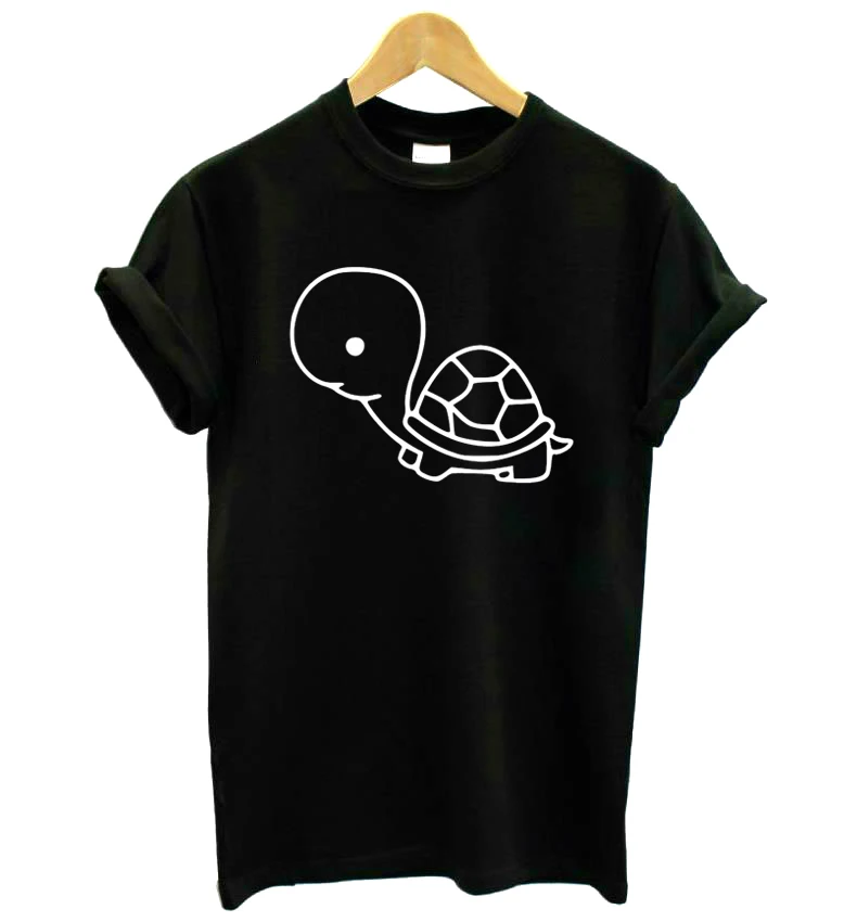 

Детская футболка с принтом черепахи, хлопковая Повседневная забавная Футболка для леди, топ для девочек, хипстерская футболка Tumblr, Прямая поставка F642