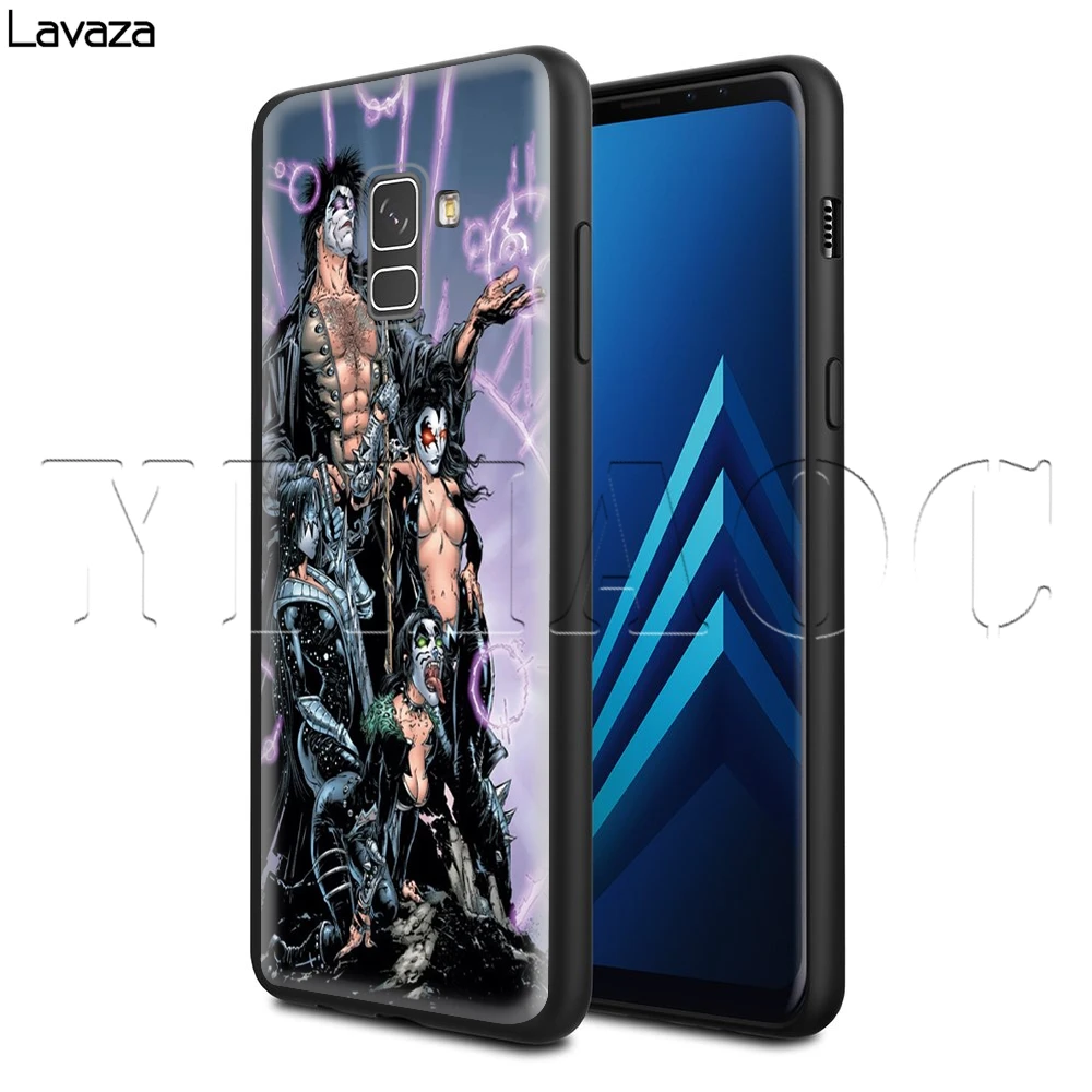Чехол Lavaza Kiss рок-группы для Galaxy S6 S7 Edge S8 S9 S10e Plus A3 A5 A6 A7 A8 A9 J6 Note 8 9 2018 | Мобильные