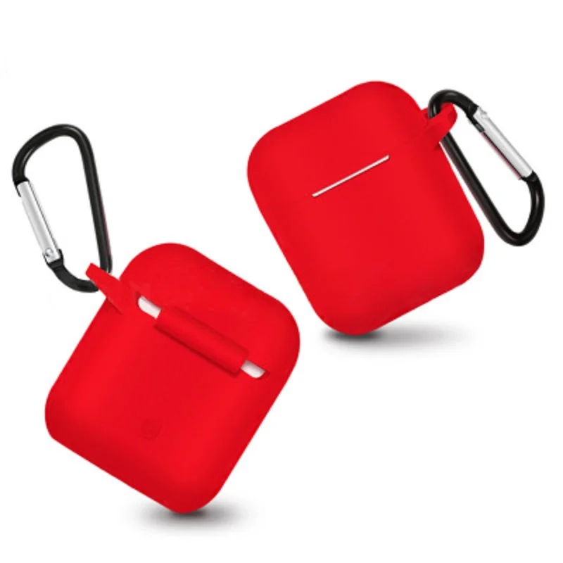 Силиконовый чехол для наушников Airpods Slicone защитный Bluetooth гарнитура коробка сумка