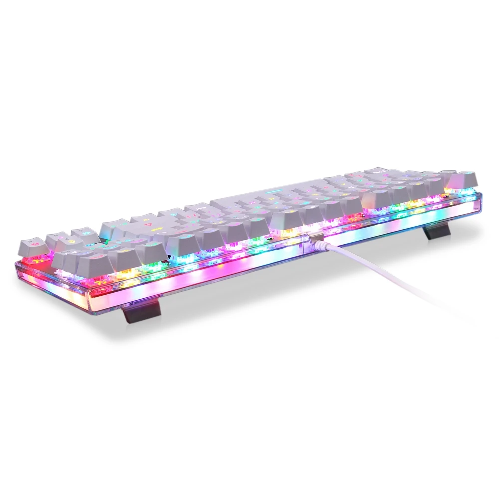 Motospeed K87S ABS USB2.0 механическая клавиатура с RGB Подсветка синий переключатель для