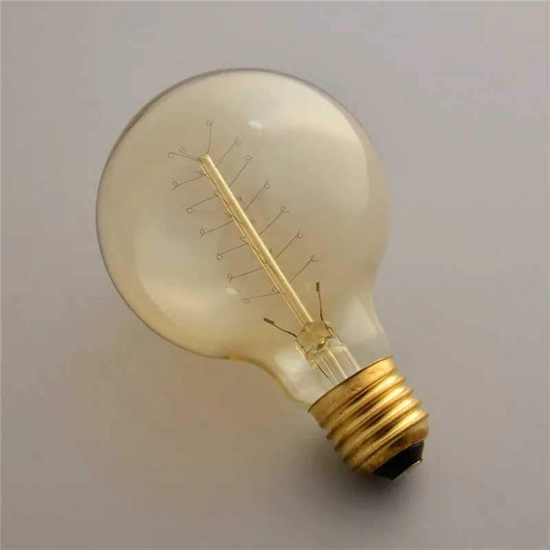 

4pcs/lot Retro lamp 40W E27 Warm White Retro Dimmable G80 Decorative Incandescent Vintage Edison Filament Light 220-240V