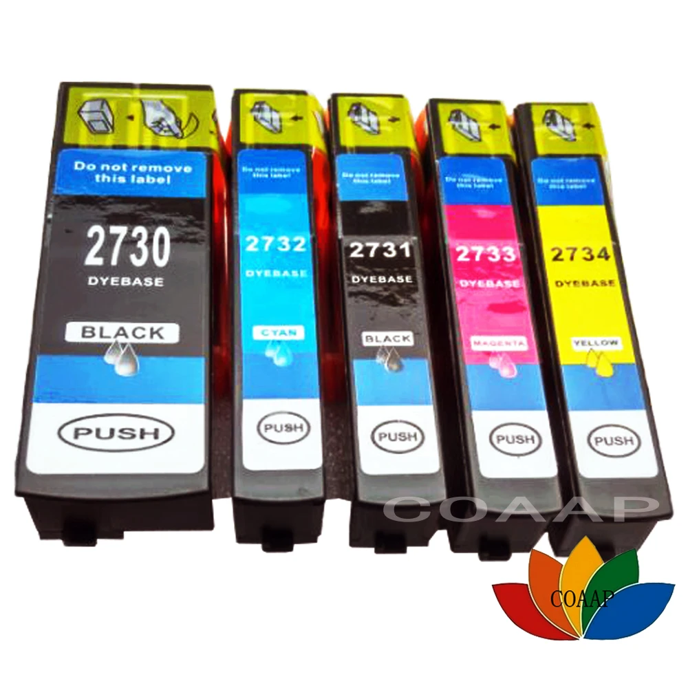 

5x Compatible T2730 T2731 T2732 T2733 T2734 Ink cartridge For Epson XP-600 XP-610 XP-620 XP-700 XP-800 XP-810 Printer