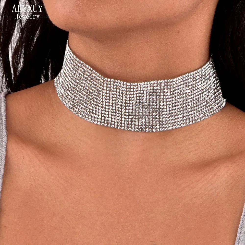 Женское Ожерелье-чокер N2009 модное яркое смешанный размер 4 см/1 5 см | Украшения и