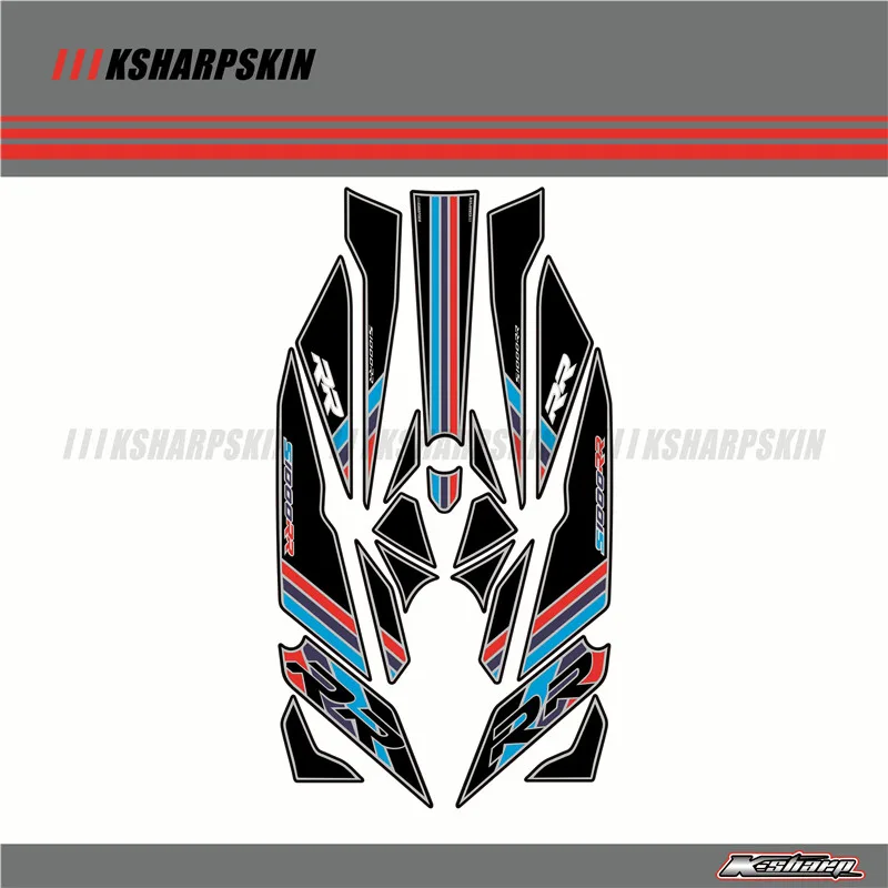 Задний обтекатель цифровая доска KSHARPSKIN 3D защитный гель для BMW 2015 2017 2016 S1000RR S1000