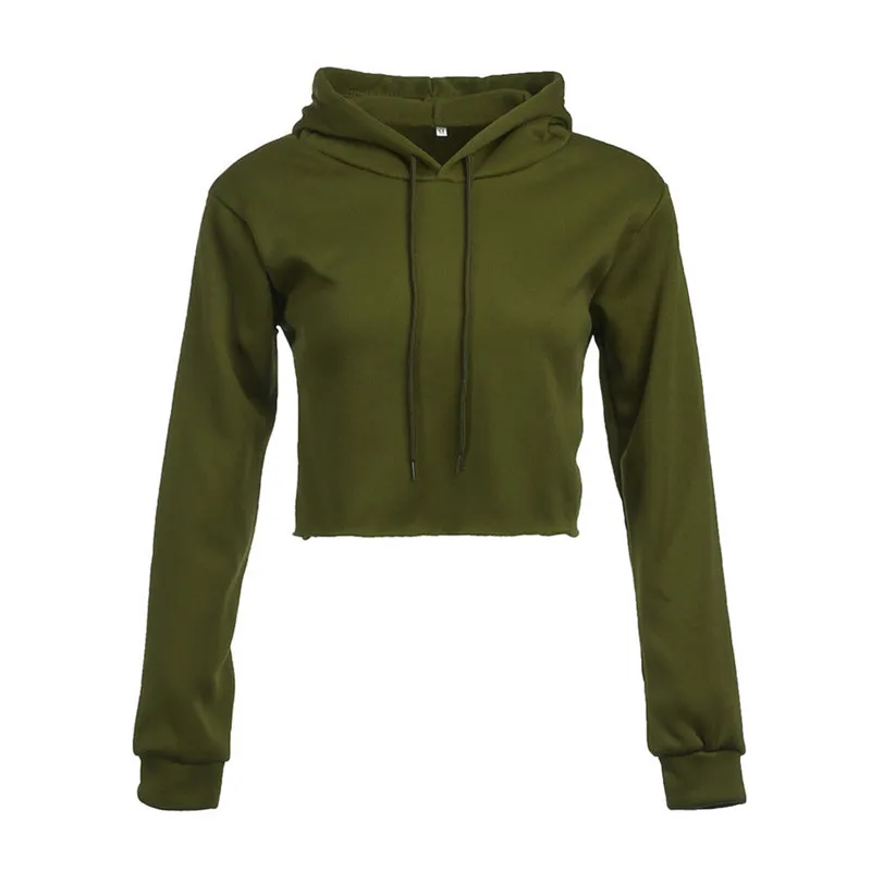 

Hot fashion Women Cat Ear Hoodie sweatshirts Solid 2018 autumn long sleeve clothes Hoodded pullover short top Female sweatshirts