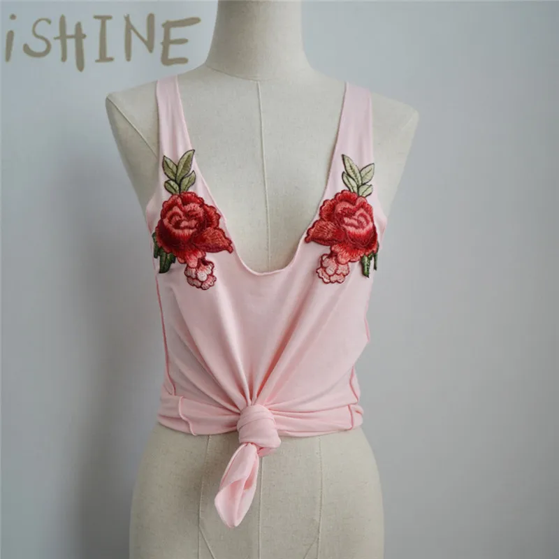 Модный сексуальный черный топ на бретелях женский хлопковый жилет с цветочной