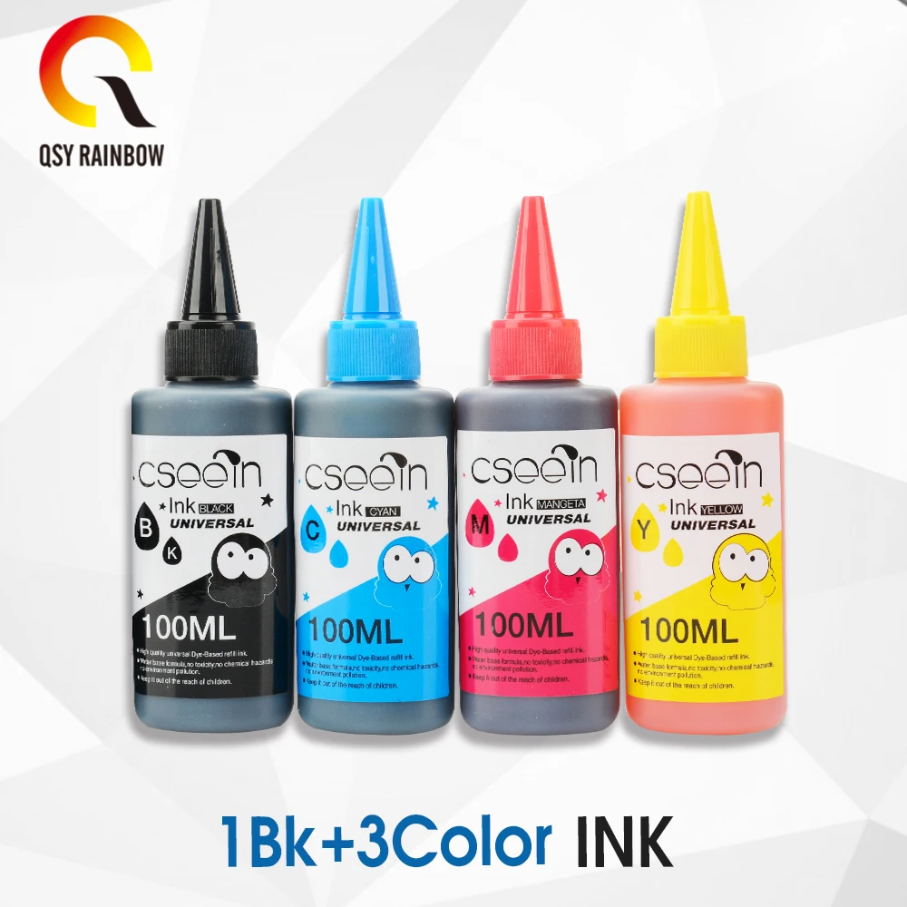 CMYK поставляет 4 вида цветов 100 мл Универсальный чернилами Совместимость со
