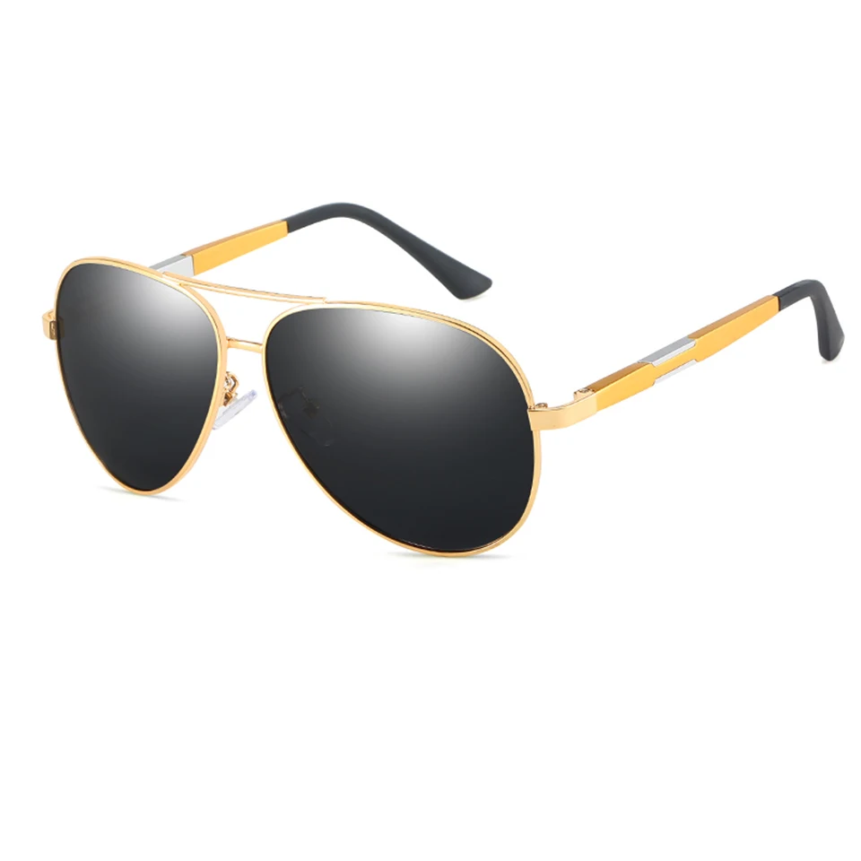 gold grey ELITERA, Классические поляризованные солнцезащитные очки для вождения, для мужчин и женщин, брендовые дизайнерские очки, зеркальные, UV400, сплав, мужские солнцезащитные очки - Цвет линз: gold grey