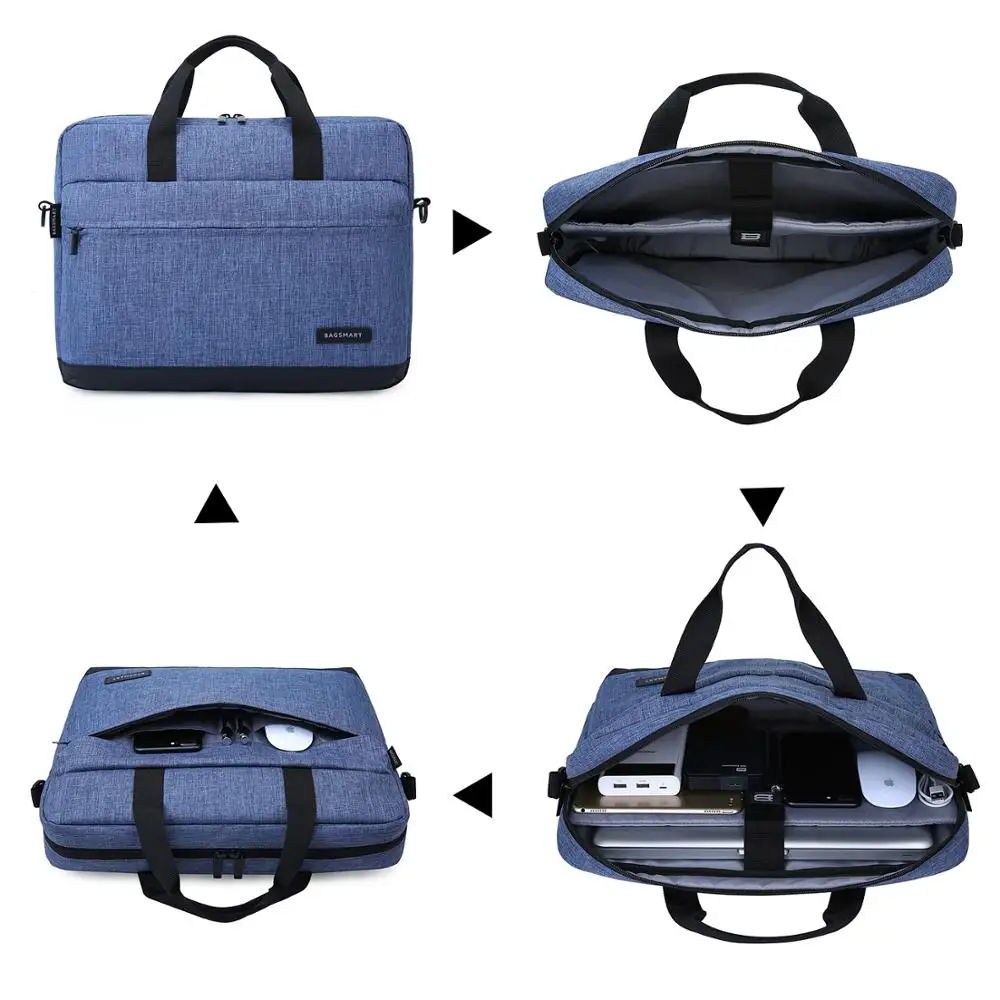 BAGSMART 15 6-дюймовый портфель для ноутбука сумка нейлоновый Офисные Сумки деловые