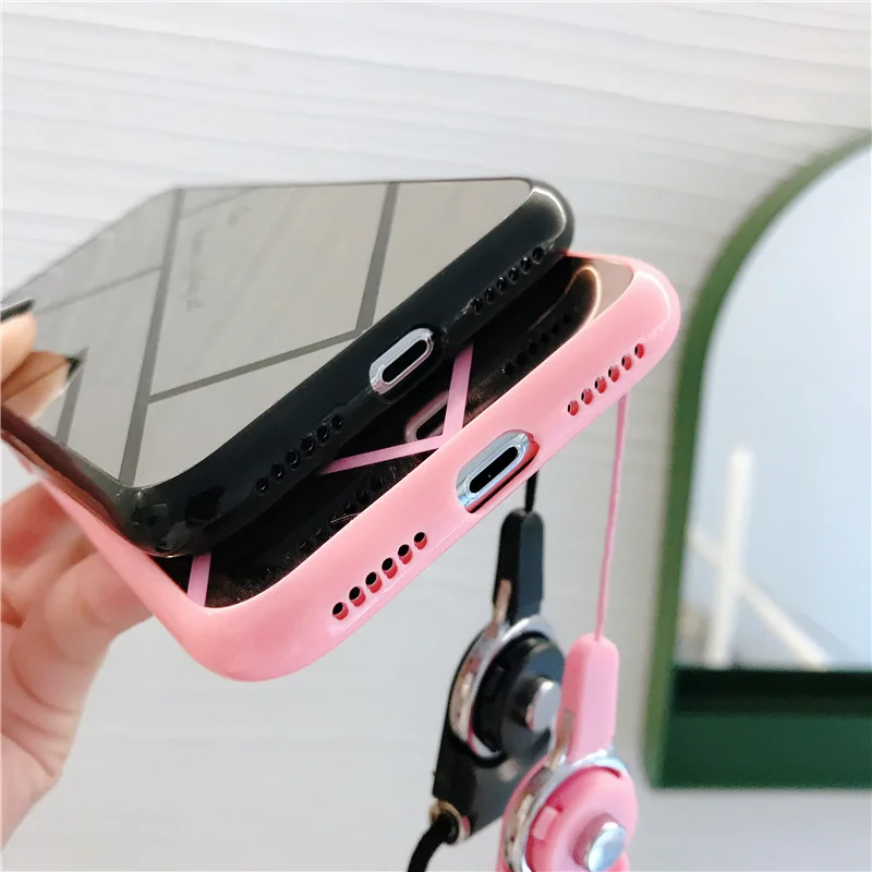 Чехол для iPhone XS MAX мягкий силиконовый зеркальный чехол iphone xs max Роскошный OPPO R11 15 9sp