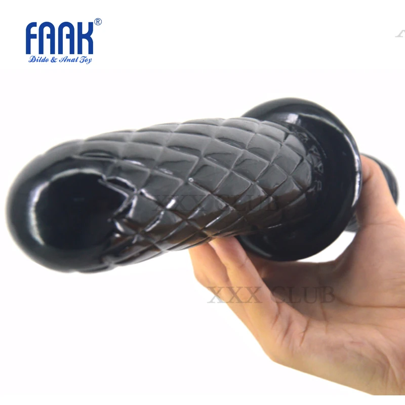 Фаллоимитатор с ручкой FAAK 31 1*7 1 см двухконтурный фаллоимитатор полосками огурец