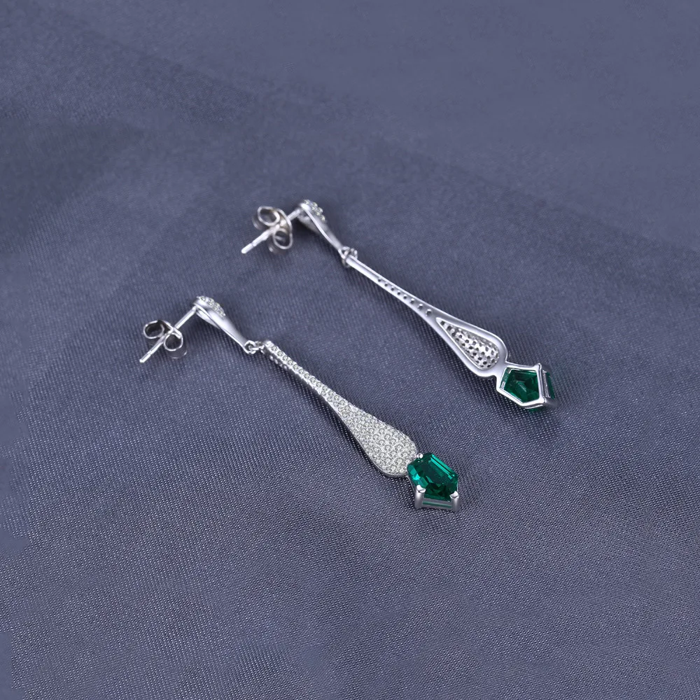 JewelryPalace 2.2ct фантазии вырезать Nano России имитации Изумрудный линейный Длинные