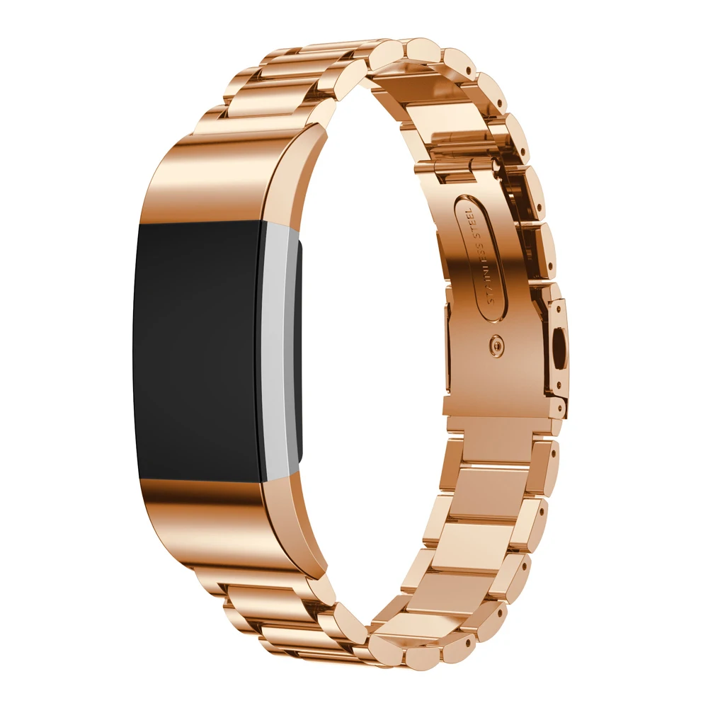 Металлический ремешок для браслета Fitbit Charge 2 ремешок Безвинтовой браслет из нержавеющей стали для Fitbit charge2 браслеты Замена аксессуаров