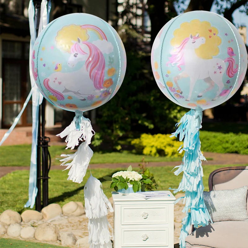 Chicinlife 1 шт. 24 дюйма 4D единорог фламинго шар день рождения вечеринка Baby Shower детские