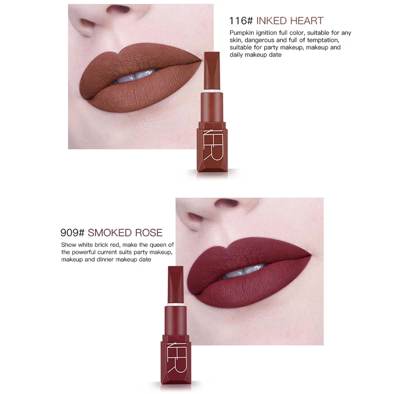 Pudaier матовые помады для женщин Длительное Действие Витамин Е Увлажняющая помада