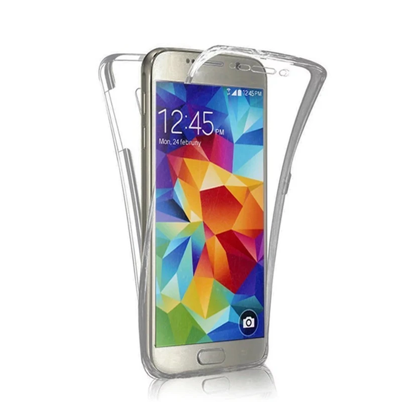 Мягкий ТПУ чехол с полной защитой 360 градусов для Coque J1 J2 J3 J5 J7 2016 2017 J330 J530 J730 A10 A30 A40