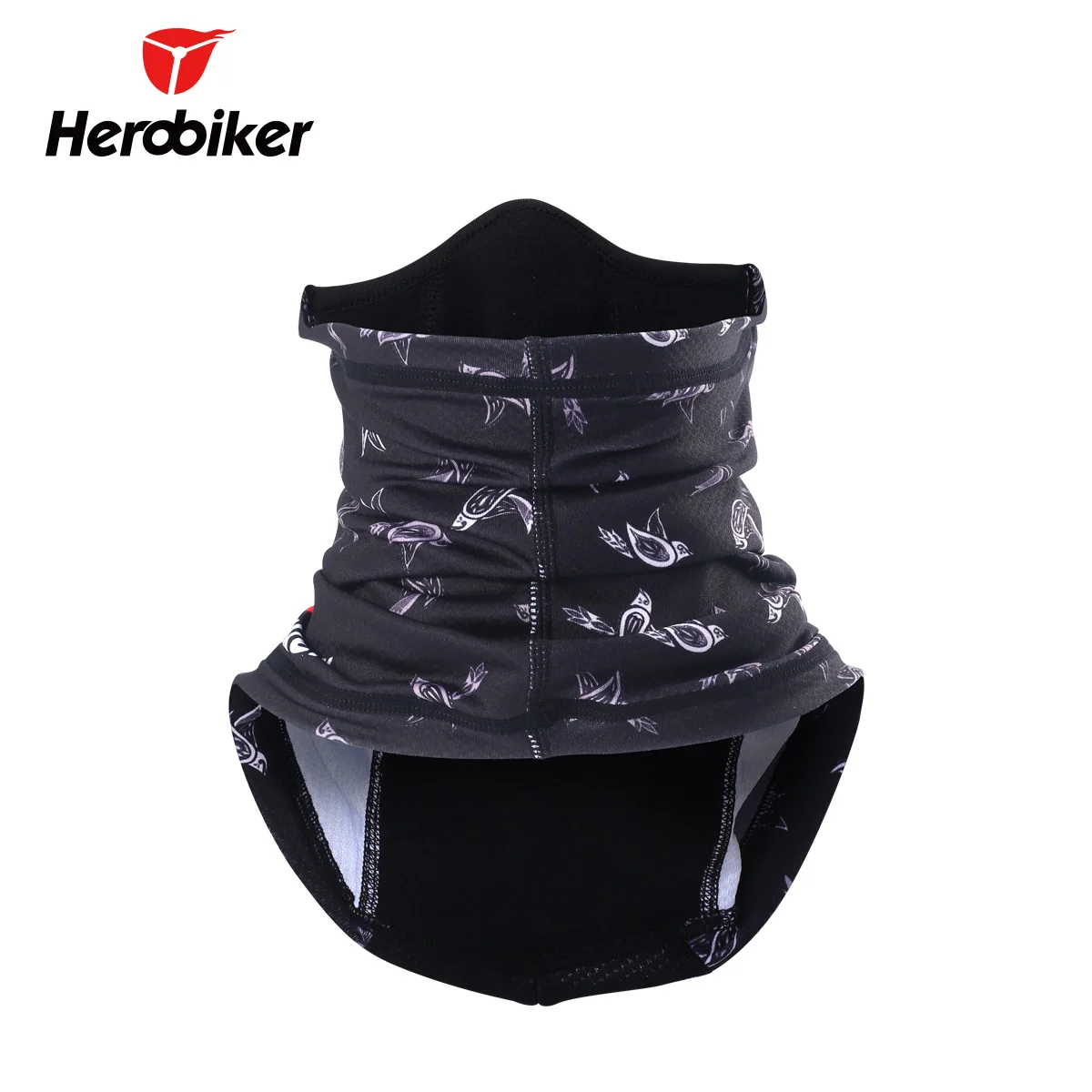 HEROBIKER мотоциклетная маска ветрозащитная черная для лица лыжный велосипедный