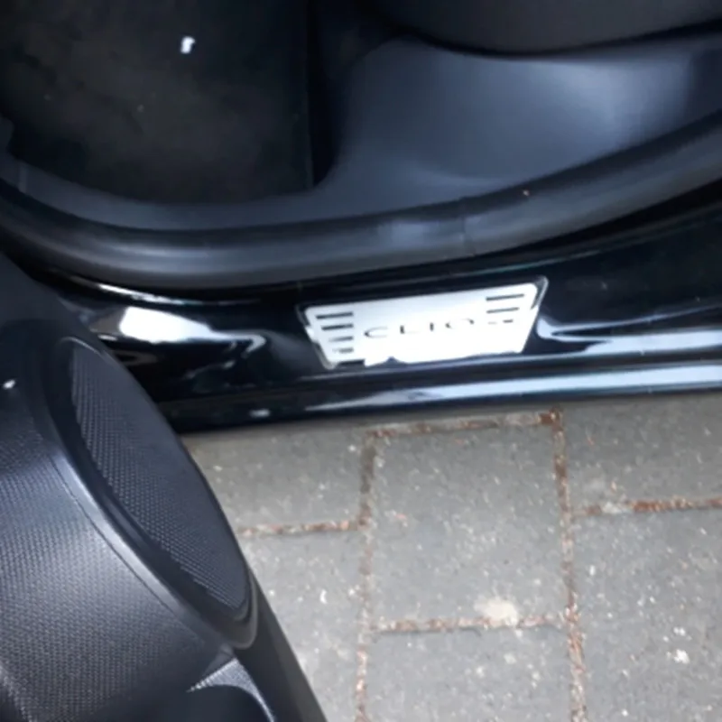 Новая Накладка на порог из нержавеющей стали CLIO IV защитная автомобиля для Renault 4