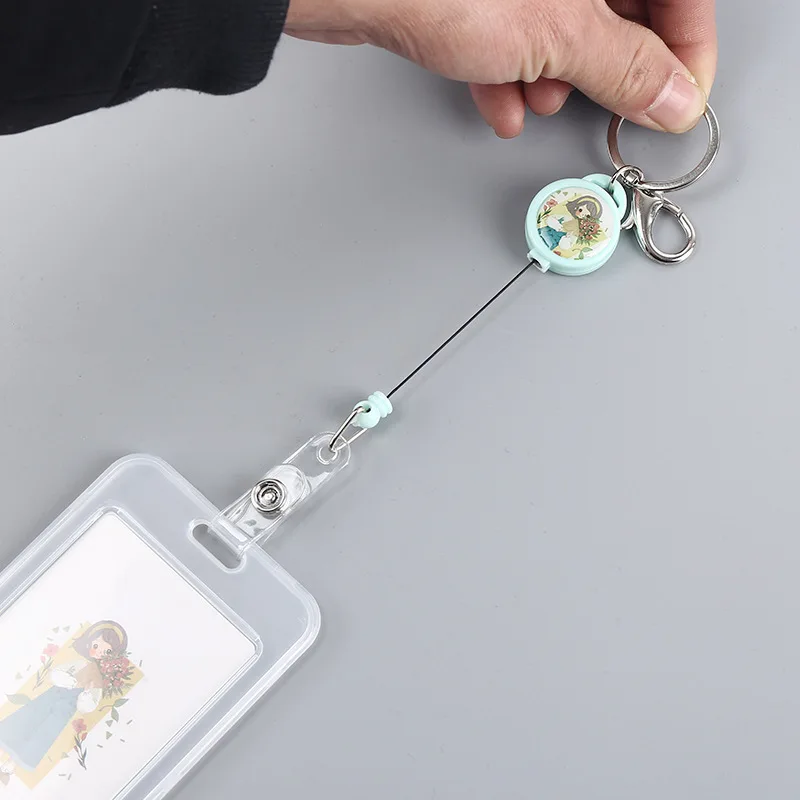 ETya Новый выдвижной держатель для ID карты Женский Мужской чехол банковских карт и