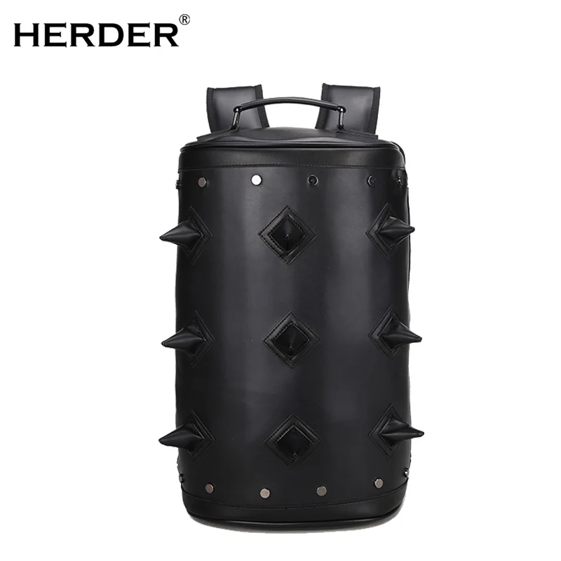 HERDER Fashion Designer Men Women leather Backpacks 3D print Leisure Laptop Teenager School girl travel Large Capacity Bag | Багаж и сумки