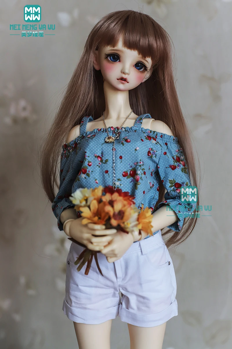 Одежда для куклы BJD 1/3 SD10 DD Модная белая рубашка + джинсовые шорты отдыха | Игрушки