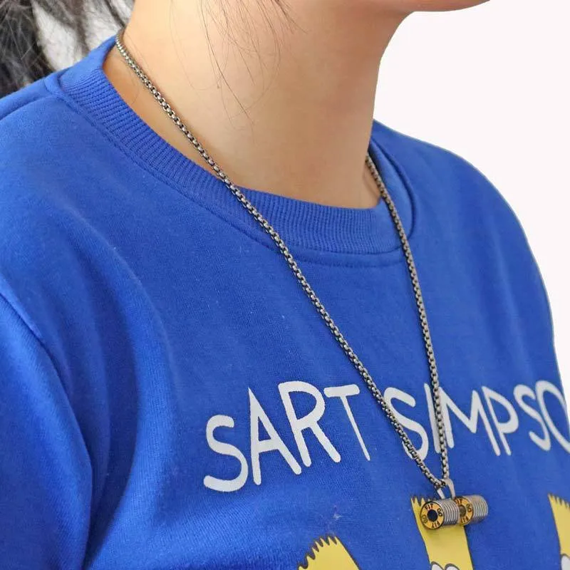 Цепочка с подвеской штангой для мужчин ожерелье золотистого черного и