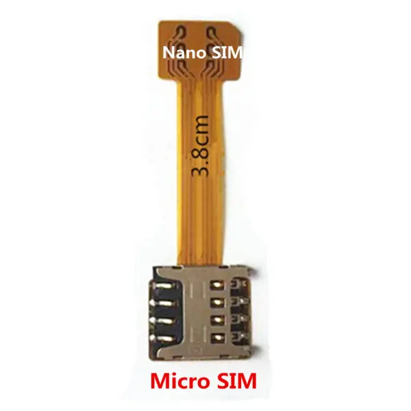 Гибридный двойной sim-карты Micro SD адаптер удлинитель Nano SIM Адаптер для Android Redmi Note 3/Note 4/Note 4x/Note 5 - Цвет: NANO sim to micro