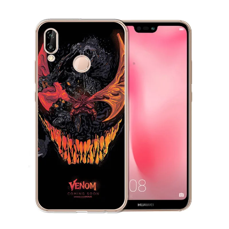 Newest Venom cool For Coque Huawei P8 P9 P10 P20 Smart Lite Plus Pro nova 3e Enjoy 7S Case shell Soft Silicone etui phone cover |