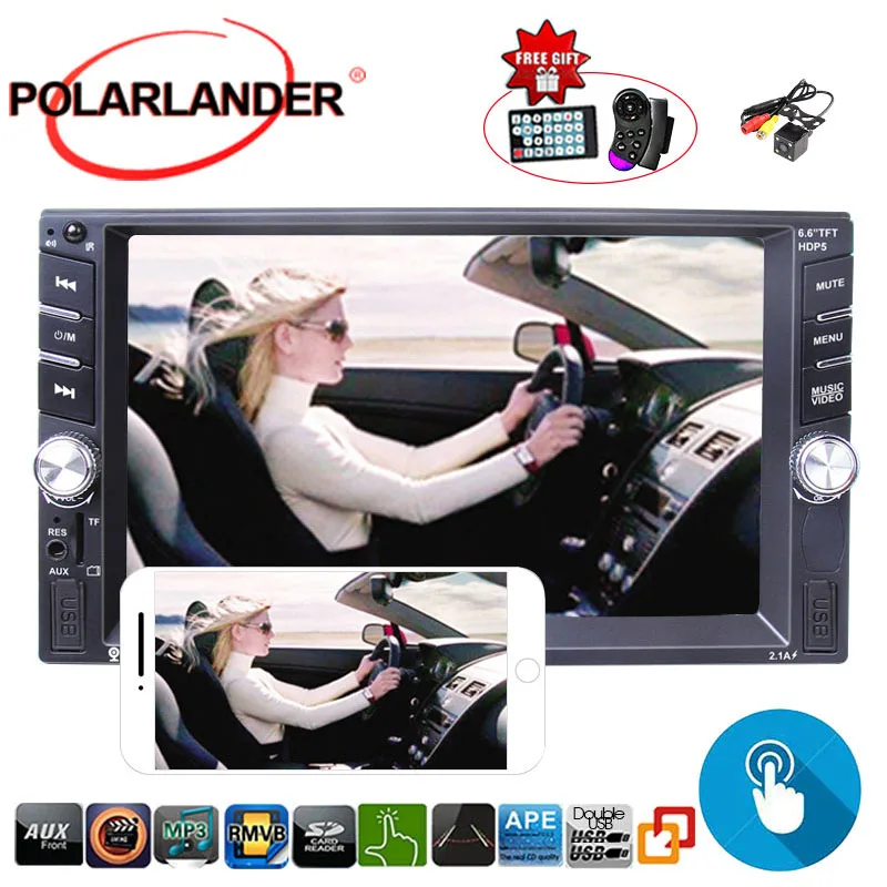 MP4 MP5 видеоплеер автомобильное радио с экраном Mirror Link Bluetooth 2 Din 6 дюйма зеркало