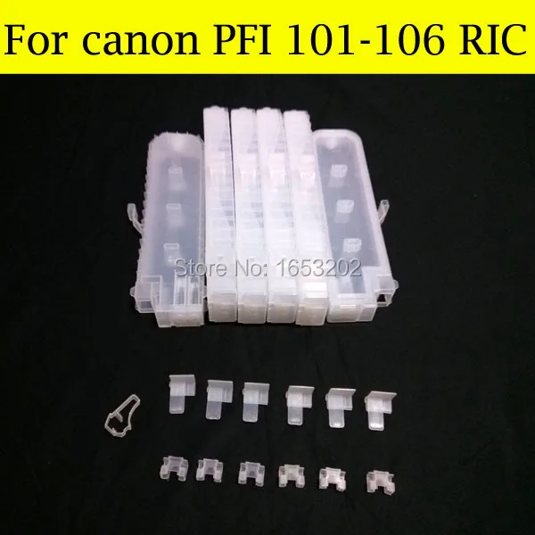 12 Color/Lot With Chips Refillable Ink Cartridge For Canon PFI-101 For Canon iPF5000 iPF6000 Printer