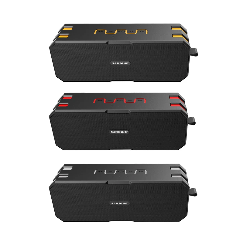 Сардины F4 Водонепроницаемый Bluetooth Динамик Super Bass сабвуфер Беспроводной