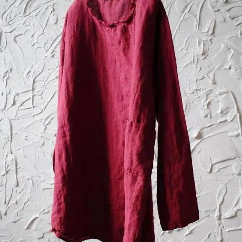 Весна 2020 оригинальная художественная свободная футболка с длинными карманами