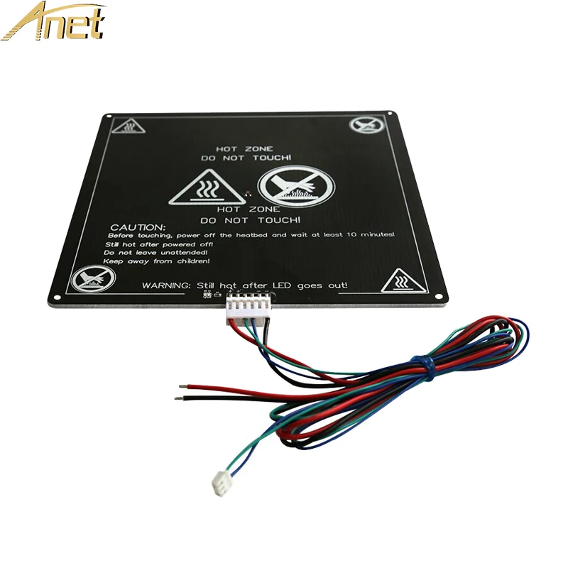 Алюминиевая грелка Anet A6 A8 MK3 12 В с линейным подогревом Модернизированная для 3d