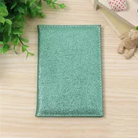 Green 1 шт., держатель для паспорта, чехол для паспорта, милый кожаный бумажник для паспорта, кошелек, роскошная однотонная Обложка для паспорта для девушек и женщин, 6 цветов - Цвет: Green