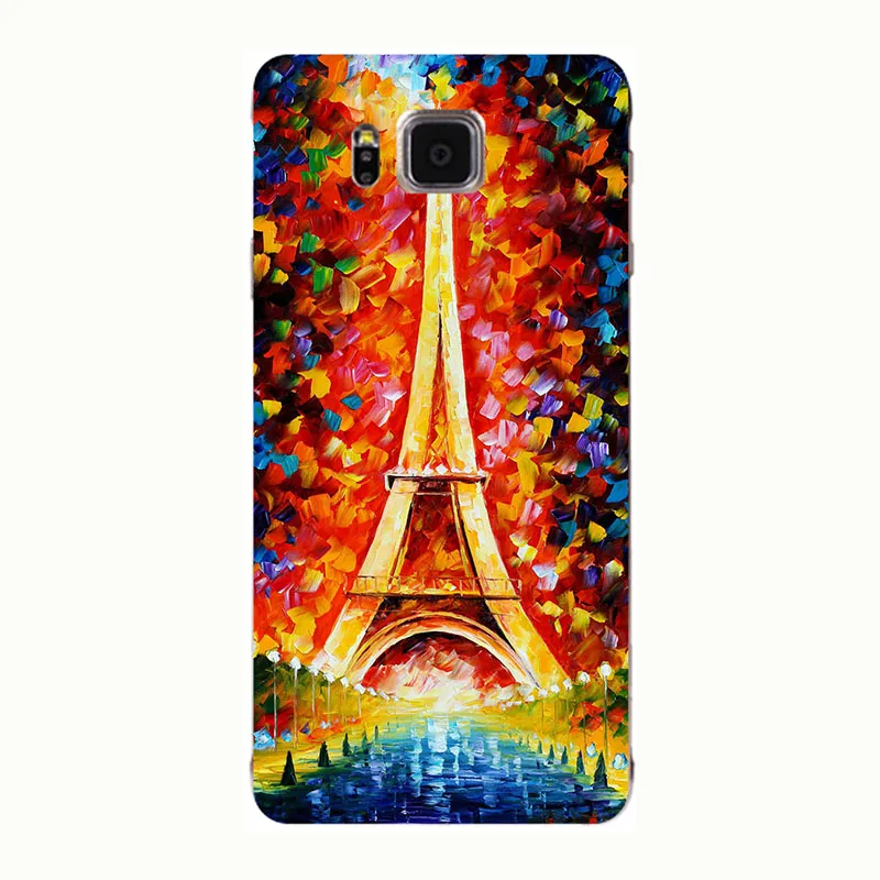 3D рельефный HD УФ окрашенный Мягкий силиконовый чехол ТПУ для samsung Galaxy Alpha G850 G8508