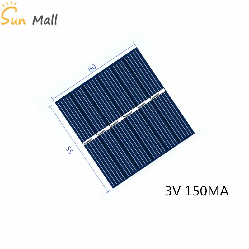 Мини поликристаллическая Кремниевая солнечная панель 3 в ма для интеллекта