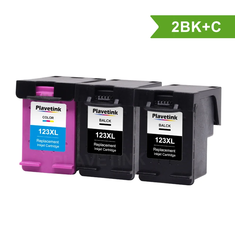 123XL BK X 2 C X 1 Plavetink для hp 123 123XL черный совместимый чернильный картридж Замена для hp с чернилами hp Deskjet 1110 4513 4560 3830 принтер IP123 4521 4522 - Цвет: 123XL BK X 2 C X 1