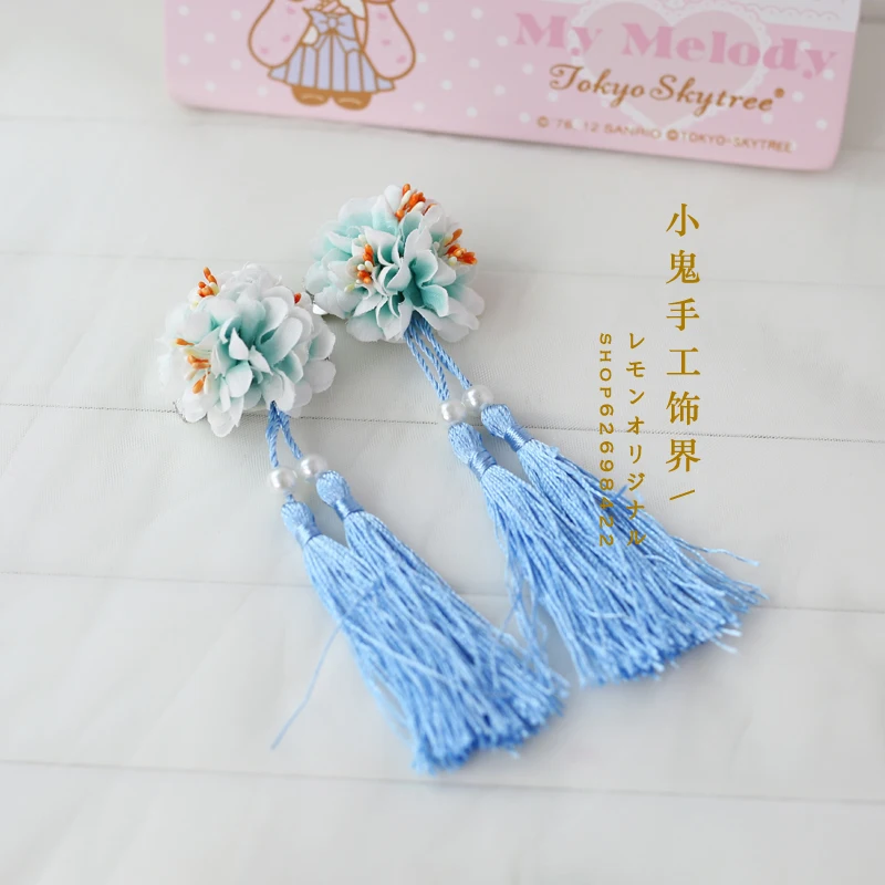 Костюм в стиле Косплей шпилька Hanfu заколки для волос заколки древний костюм ленточный обруч аксессуары для волос Лолита Мягкая сестра шпилька для волос